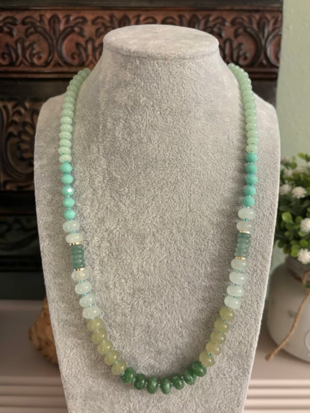 Panacea Green Stone Necklace